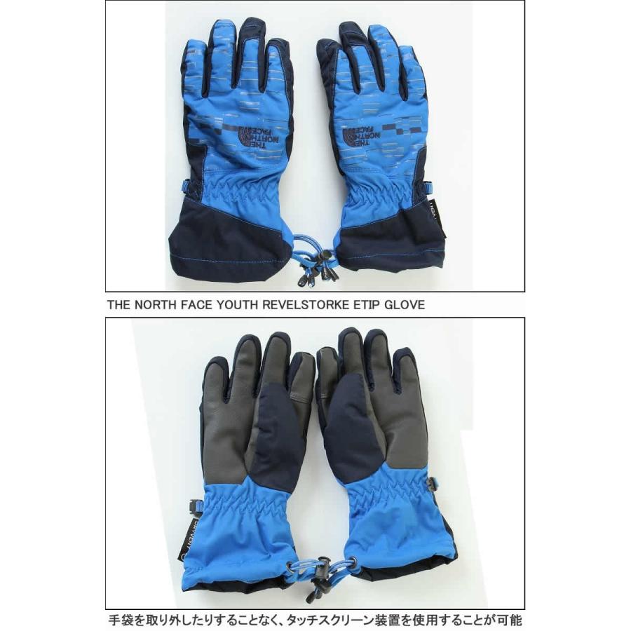 THE NORTH FACE YOUTH REVELSTORKE ETIP GLOVE NF0A2T8C MXY BLUE ザ ノースフェイス イーチップグローブ ブラック 手袋 スキースノーボード用 スマホ手袋｜3love｜02