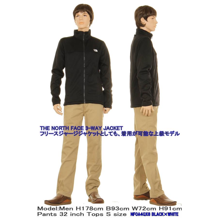 THE NORTH FACE 3-WAY NF0A4QX8 JK3 BLACK APEX JACKET ザ ノースフェイス ３ウェイ エイペックス ブラック ウィンドウォール マウンテンパーカー｜3love｜15