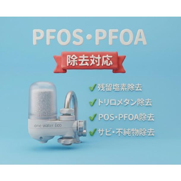 正規代理店】素粒水 浄水器 ワンウォーターECO PFOS PFOA除去 蛇口直結