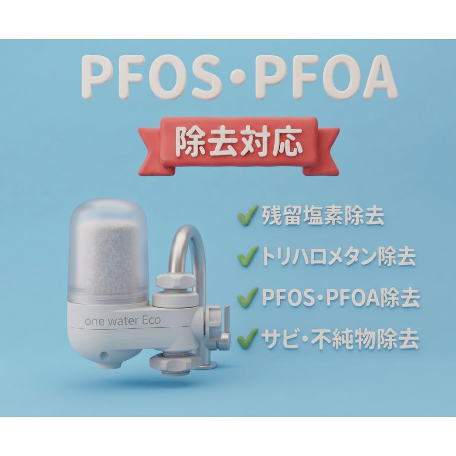 正規代理店】素粒水 浄水器 ワンウォーターECO PFOS PFOA除去 蛇口直結