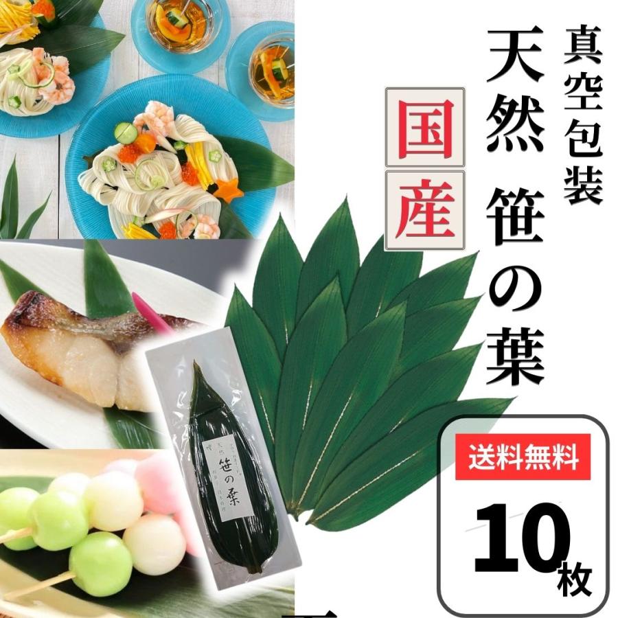 天然 笹の葉 10枚 国産 料理 寿司 飾り用 料理用 業務用 : 3n store