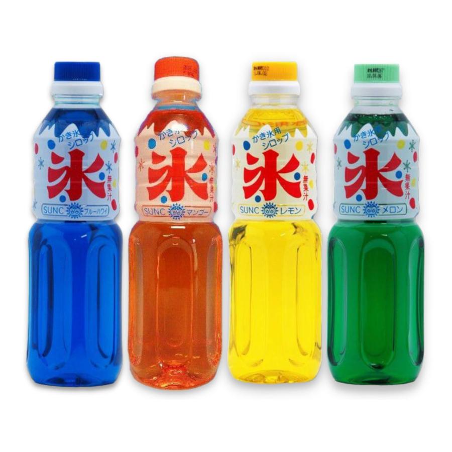 かき氷シロップ サンク 業務用 4種類各1本（マンゴー、ブルーハワイ