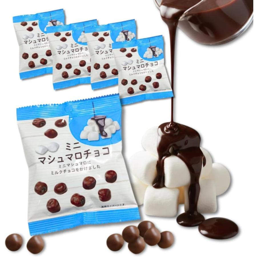 チョコマシュマロ ミニサイズ チョコレート コーティング 32g×5袋 小粒