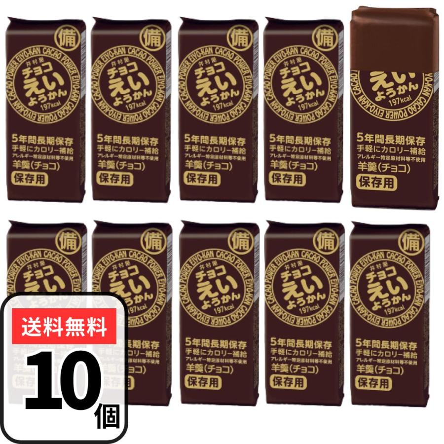 井村屋 えいようかん チョコえいようかん 10個 羊羹 チョコ ヨウカン の商品画像