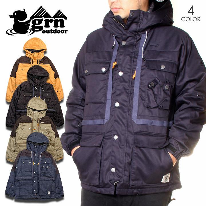 Grn Outdoor ジーアールエヌ アウトドア ダウンジャケット メンズ Hiasobi Camper Down Jacket 秋冬 Grngo02q 3ocean 通販 Yahoo ショッピング