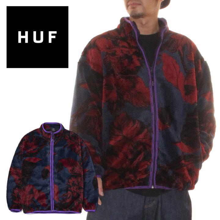 信頼 Huf 21秋冬 Fl Sherpa Fz Floral Sativa スケーター ストリート ブランド おしゃれ 総柄 シェルパ フリース フルジップ ジャケット ハフ Huf 21秋冬 メンズ ジャケット シェルパフリース ジャケット Juliabaird Me