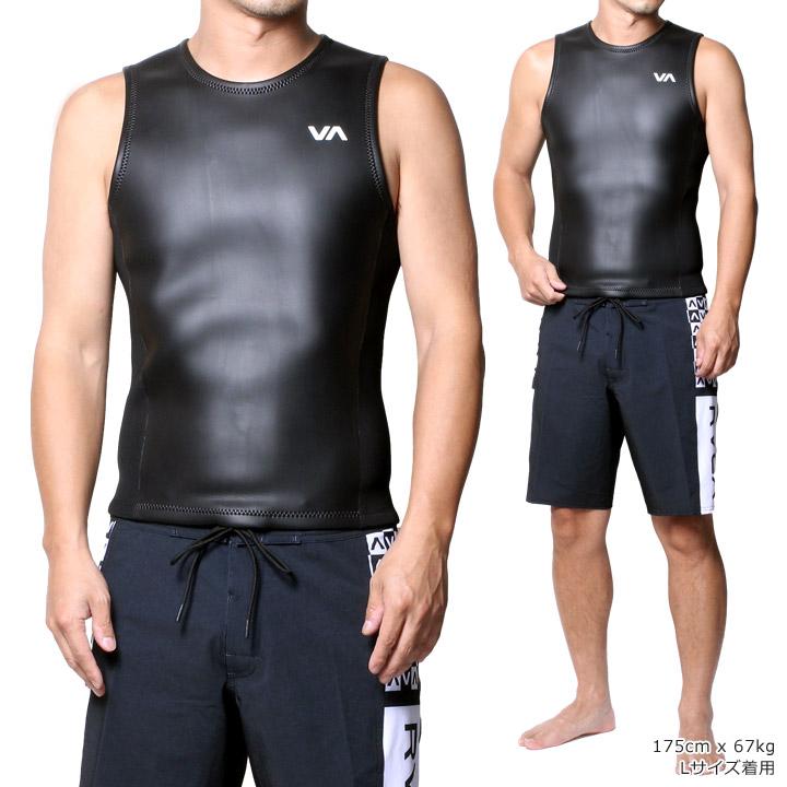 ウェットスーツ タッパー ベスト バックジップ ノースリーブ メンズ サマー 7月9月 RVCA ルーカ サーフ ブランド 2MM