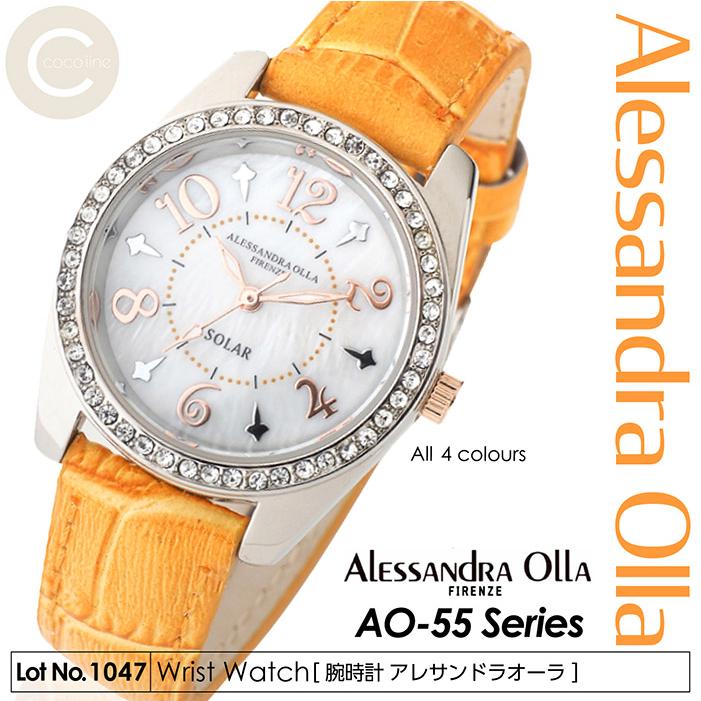 Alessandra Olla 腕時計 スワロフスキー ラインストーン