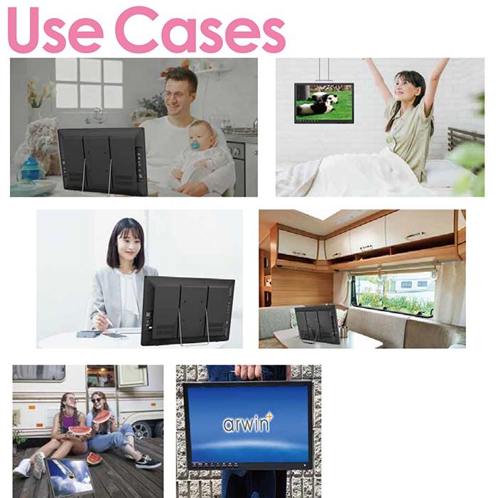 ポータブルテレビ 17インチ マルチプレーヤー 地デジ録画機能 2WAY 3