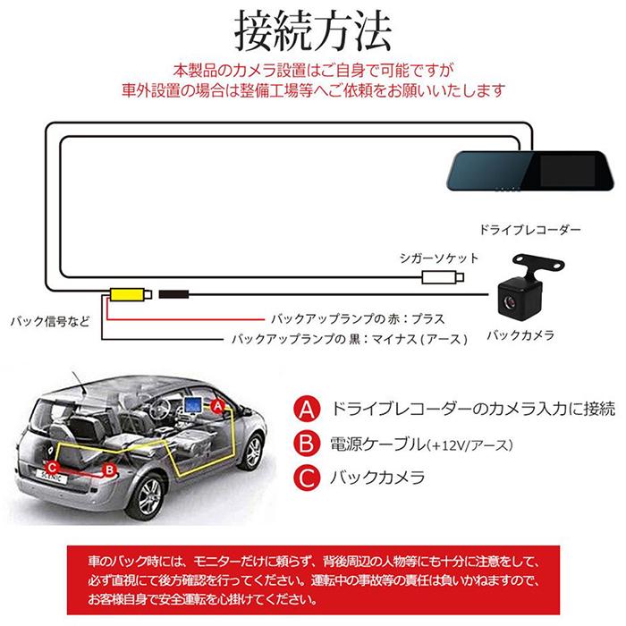 ドライブレコーダー FHD ミラー型ドライブレコーダー 4.5インチ 史上最