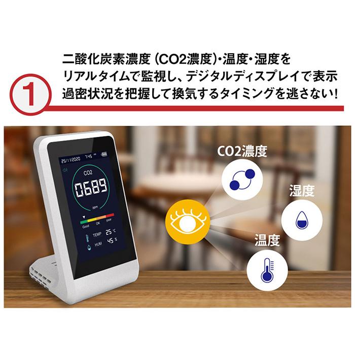 計測計 CO2マネージャー 感染防止対策 コンパクト CO2濃度測定器 