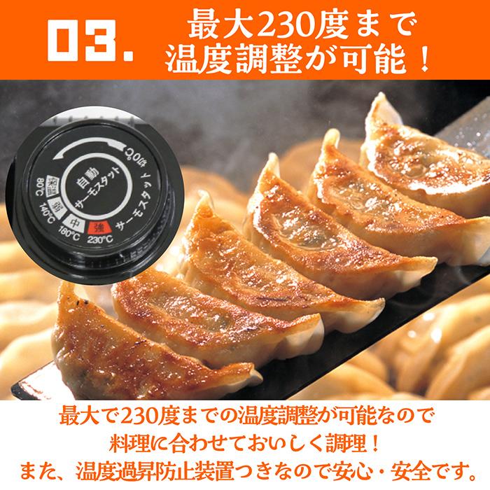 ホットプレート 2in1 焼肉/平面プレート 1台2役 MAX230度 少煙設計