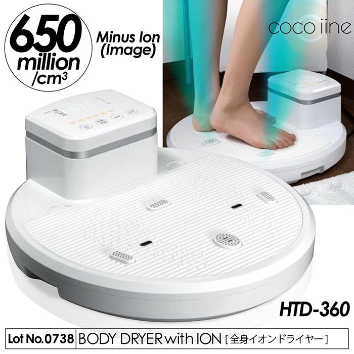 全身イオンドライヤー [HTD-360] ドライヤー 全身ドライヤー マイナスイオン 自動送風 温風ヒーター 4