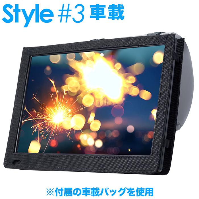 ポータブルテレビ 12.1インチ 地デジ録画機能 3WAY 3電源対応 USB-C 地