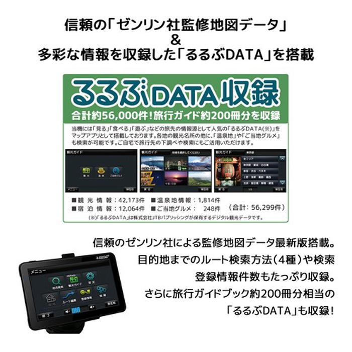 ポータブルナビ 7インチ 2023春リリース版 ゼンリン社監修地図データ