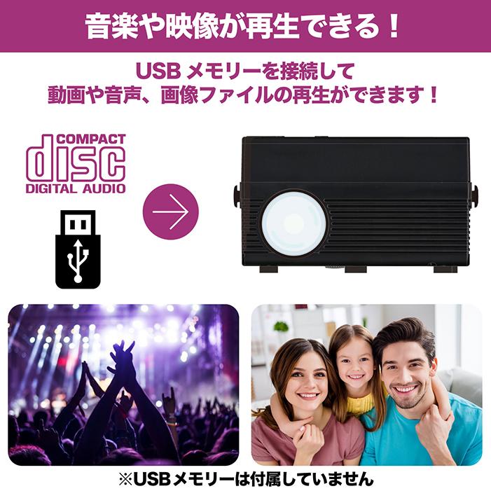 LEDプロジェクター 180インチ フルセグワンセグ自動切換 番組録画 DVD