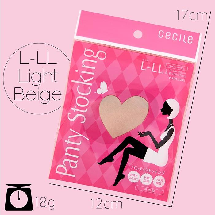 ストッキング セシール パンティストッキング パンスト 3足セット M-L
