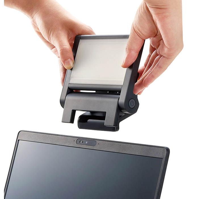 スクエアライト PCL10 テレワーク クリップライト Web会議 LEDライト 顔映り ハッキリ明るく USB給電 3段階調節可能 モバイルバッテリー充電 PCL10 |  | 07