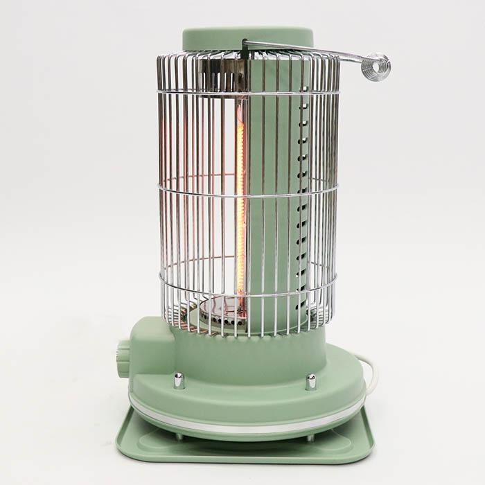 電気ストーブ レトロ調電気ストーブ 2段階パワー切替 軽量設計 転倒時