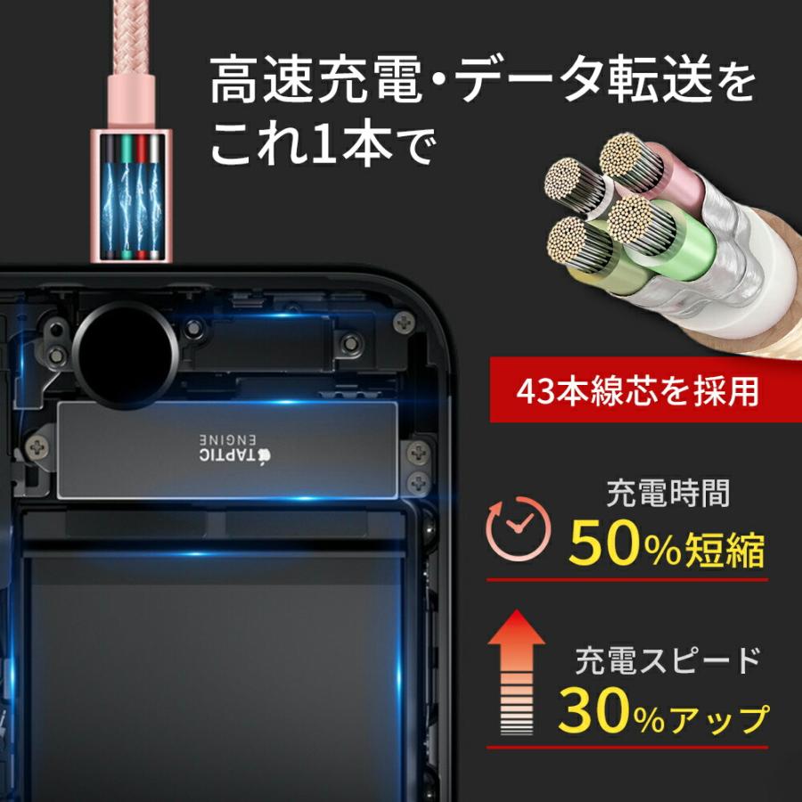 送料無料 】 iPhone 充電ケーブル 2m USB iPad apple 充電 ケーブル