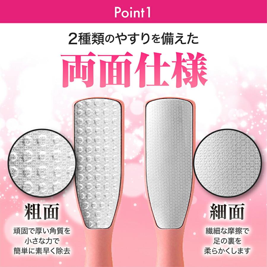 【 1000円ポッキリ！ 送料無料 】 かかと やすり 角質除去 角質ケア かかとケア かかとやすり 角質 お風呂 ブラシ フットケア ツルツル 足  両面使える がさがさ