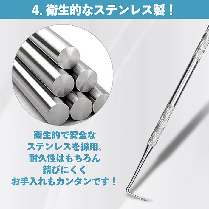 送料無料 】スケーラー 5点セット デンタルケア ケース付き 男女