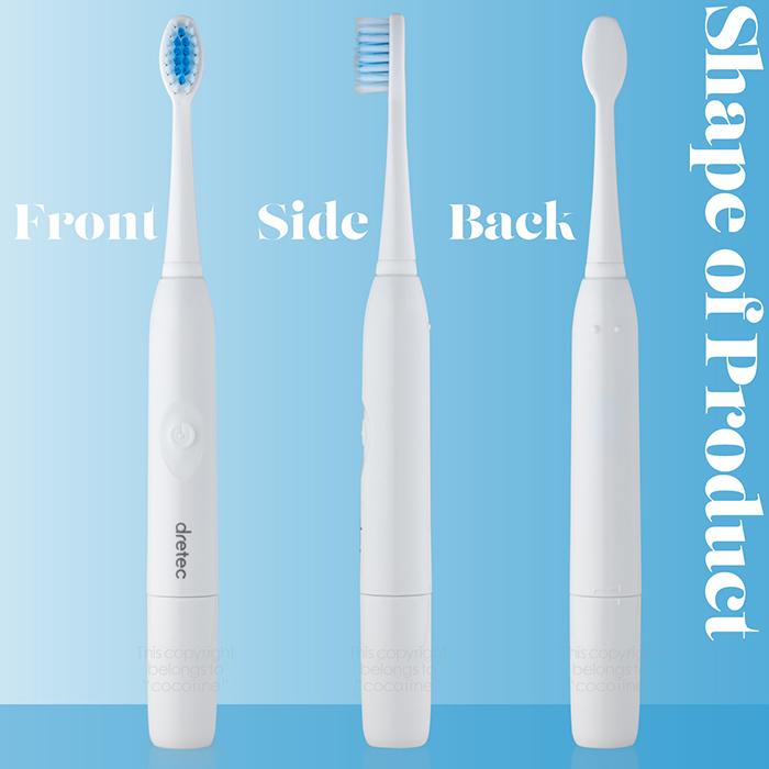 電動歯ブラシ 音波式 ポータブル 毎分22000回 音波振動 微細毛 山切り