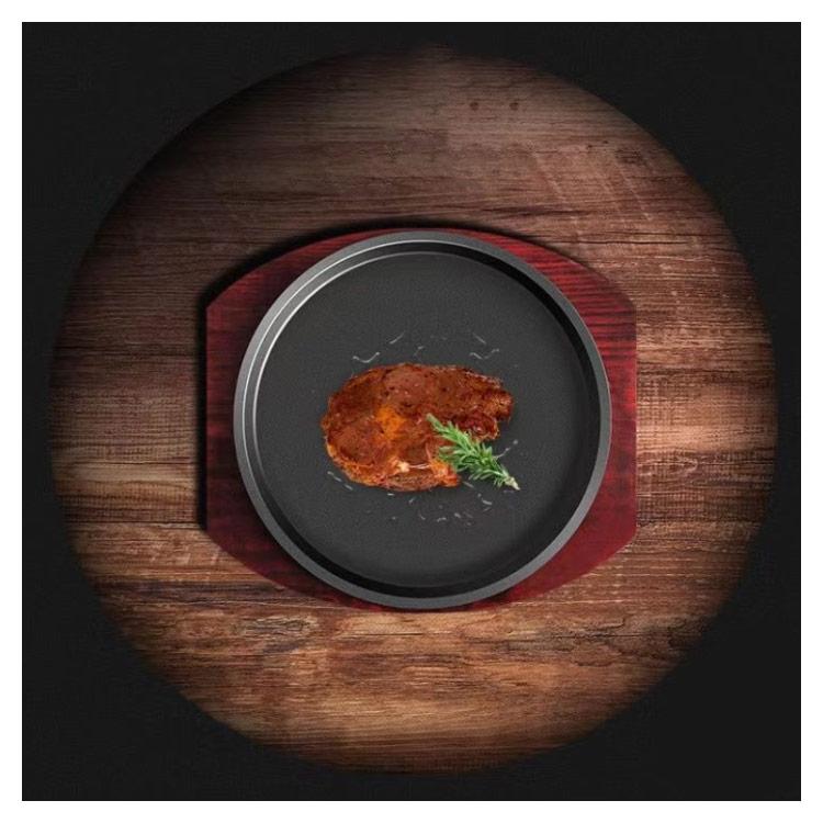 ステーキ皿 丸型 円形 鉄板 19cm/21cm/23cm/25cm/27cm/29cm ステーキ