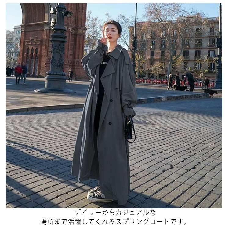 アウター ロング丈 トレンチコート ブラック コート ロング アウター ロング丈 トレンチコート ブラック コート ロング