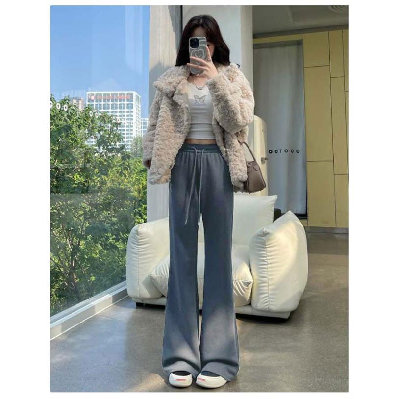 スウェットパンツ フレアパンツ レディース 選べる3タイプ丈 春 美脚