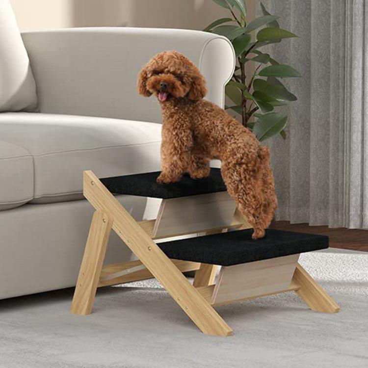 ステップ スロープ 脱臼 ペット 木製 2通り 犬用ステープ 2WAY 介護