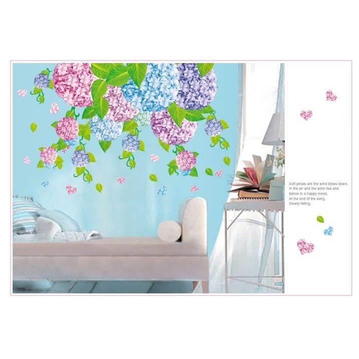 ウォールステッカー あじさい 50 70cm 壁紙 シール 賃貸ok はがせる 剥がせる Diy 模様替え インテリア アジサイ 紫陽花 花 フラワー 梅雨 6月 7146 3qee Com 通販 Yahoo ショッピング
