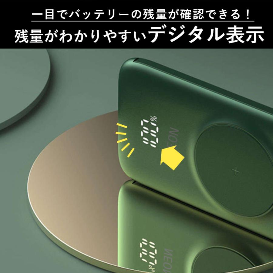 モバイルバッテリー ワイヤレス 大容量 20000mah 軽量 ケーブル内蔵 薄型 小型 type-c 急速  携帯バッテリー コンセント 高出力 iPhone |  | 05