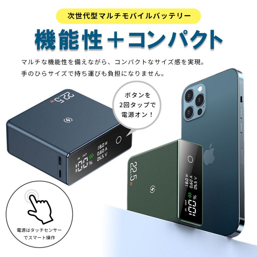 モバイルバッテリー 大容量 20000mah ワイヤレス magsafe 小型 iPhone おすすめ ランキング 電熱ベスト MagSafe パススルー neon公式｜3r-store｜06