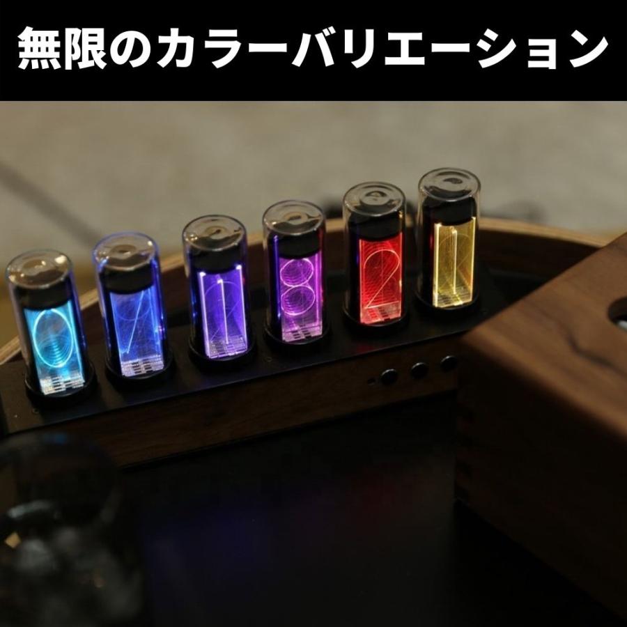 ニシキー管風 置き時計 マグネット式 色選択式 LEDデジタル時計