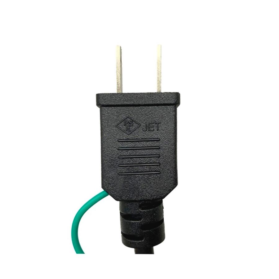 (JB)AC電源ケーブル 1.5m 3ピン(メス)⇔2ピン(オス) PSE |  | 02