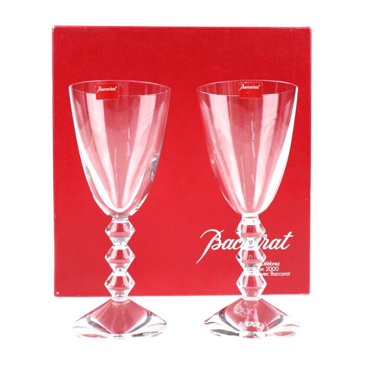 新品未使用展示品 Baccarat バカラ ベガ グラス クリスタル クリア ワイングラス ペアセット【本物保証】｜3rboutipue