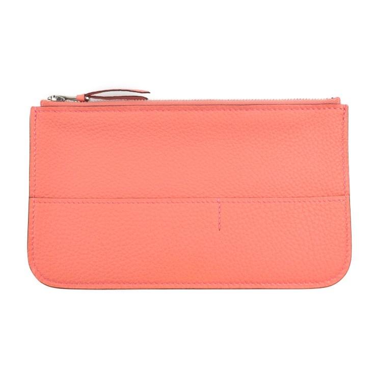 新品未使用展示品 HERMES エルメス ドゴンGM 二つ折り長財布 069682CK-AA X刻印 トゴ オレンジポピー ローズキャンディ【本物保証】｜3rboutipue｜07