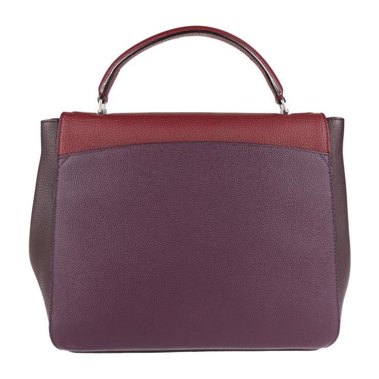 Bally 超美品 BALLY バリー B TURN MD ハンドバッグ レザー ボルドー系 