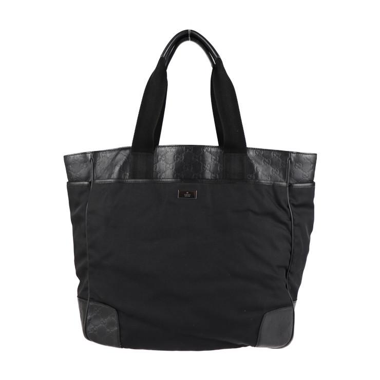 GUCCI グッチ グッチシマ 162429 204991 トートバッグ ナイロン レザー  