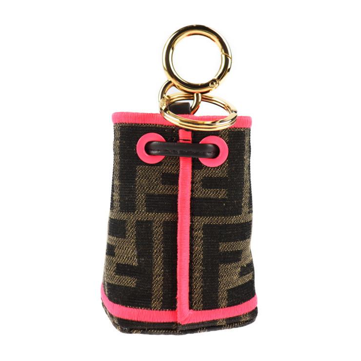 フェンディ FENDI モントレゾールチャーム 7AR762 ピンク キーホルダー