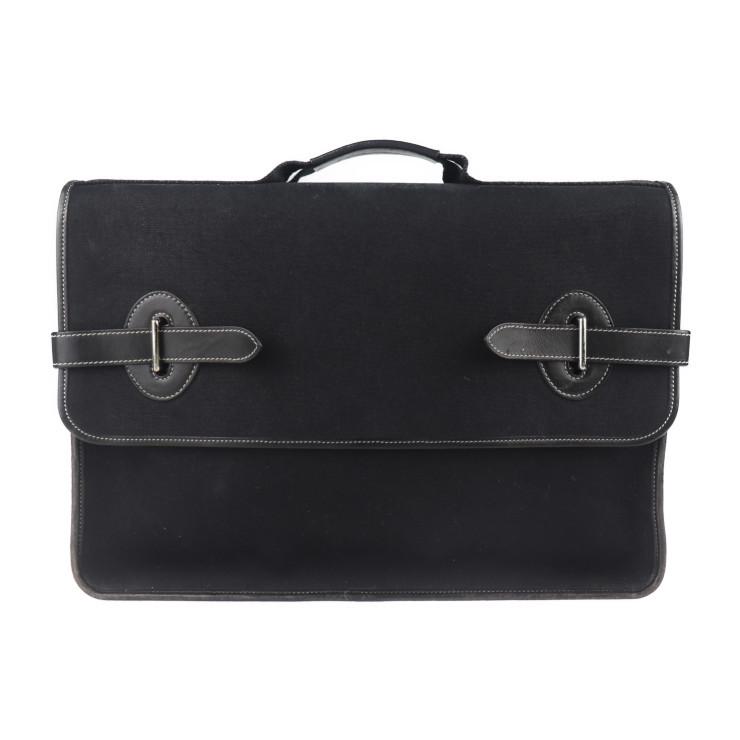 HERMES エルメス ブエナベンチュラMM ビジネスバッグ トワルオフィシエ ...