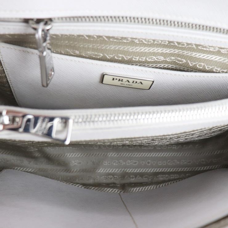 PRADA 超美品 プラダ サフィアーノレザー 1BA837 ハンドバッグ レザー 