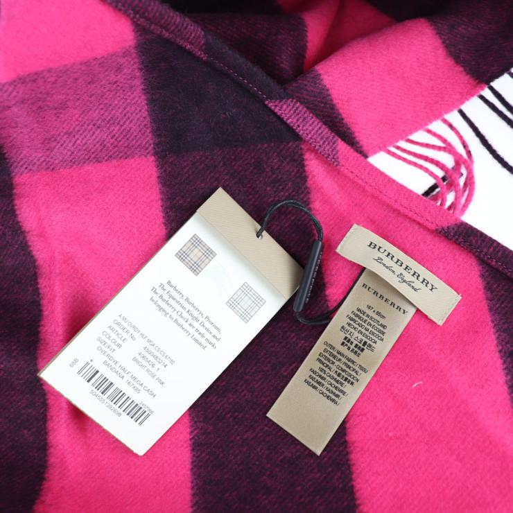 新品未使用展示品 BURBERRY バーバリー チェック 4065426 ストール  