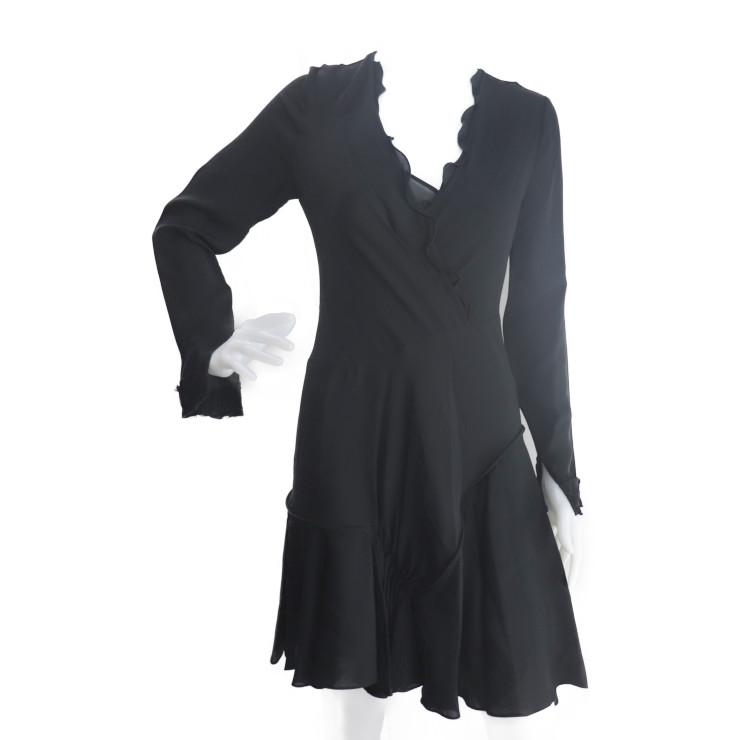 新品未使用展示品 3 1 Phillip Lim 3 1フィリップリム ワンピース E181 9265cee 表記2 シルク ブラック 長袖 フリル ドレス 本物保証 3r Boutipue 通販 Yahoo ショッピング