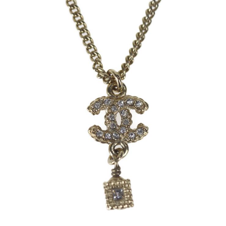 美品 CHANEL シャネル 12A ココマーク A60615 ネックレス メタル ...