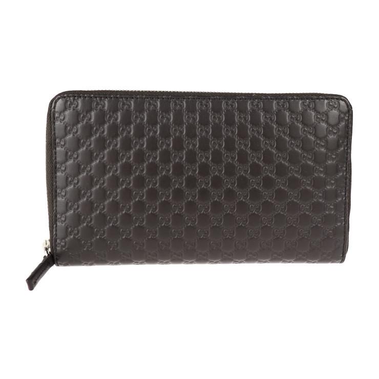 GUCCI 新品未使用展示品 グッチ 391465 493075 長財布 レザー ダーク 
