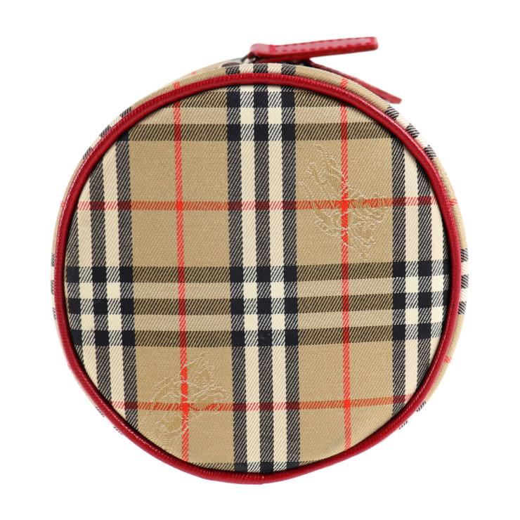 美品 Burberrys バーバリーズ バニティバッグ ハンドバッグ キャンバス 