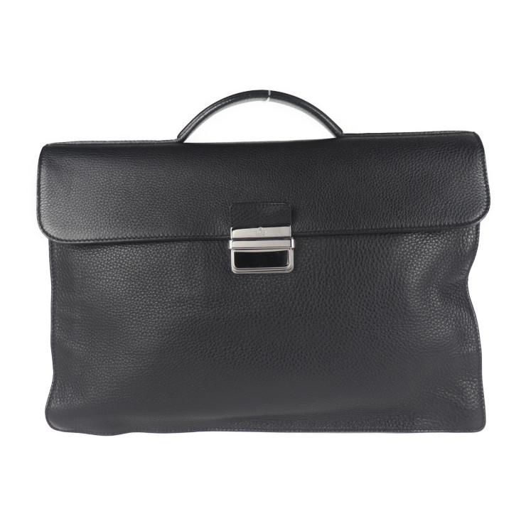 【美品】　GUCCI ブラックレザー ビジネスバッグ GUCCI（グッチ） 美品 ブリーフケース 268113 ビジネスバッグ レザー