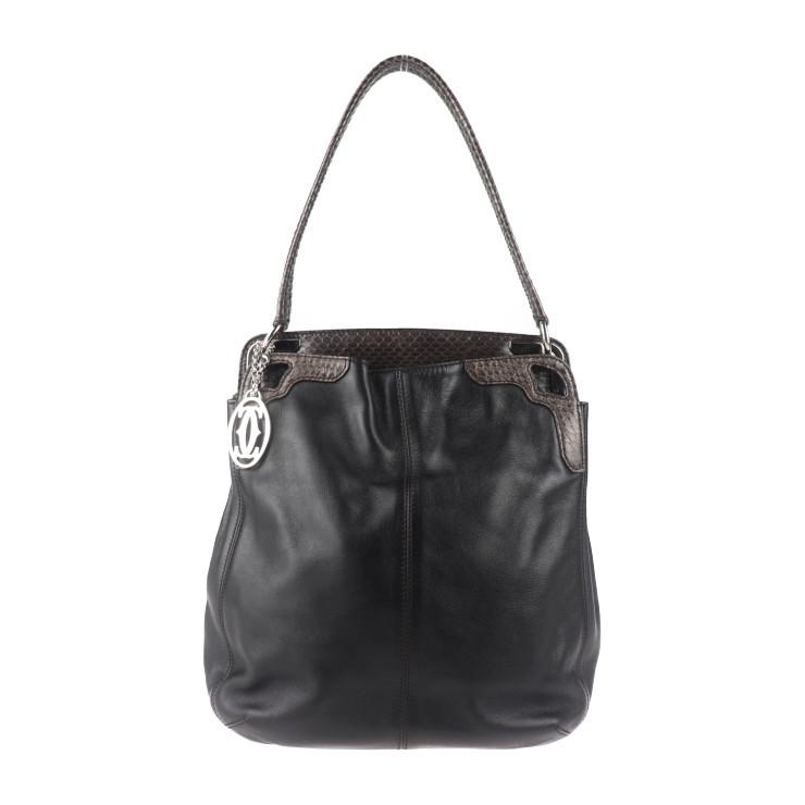 Cartier 超美品 CARTIER カルティエ マルチェロ ドゥ ホーボーバッグ  